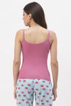 Floret Cotton Camisole (Pack of 2) - Magenta China Rose — thumbnail 3